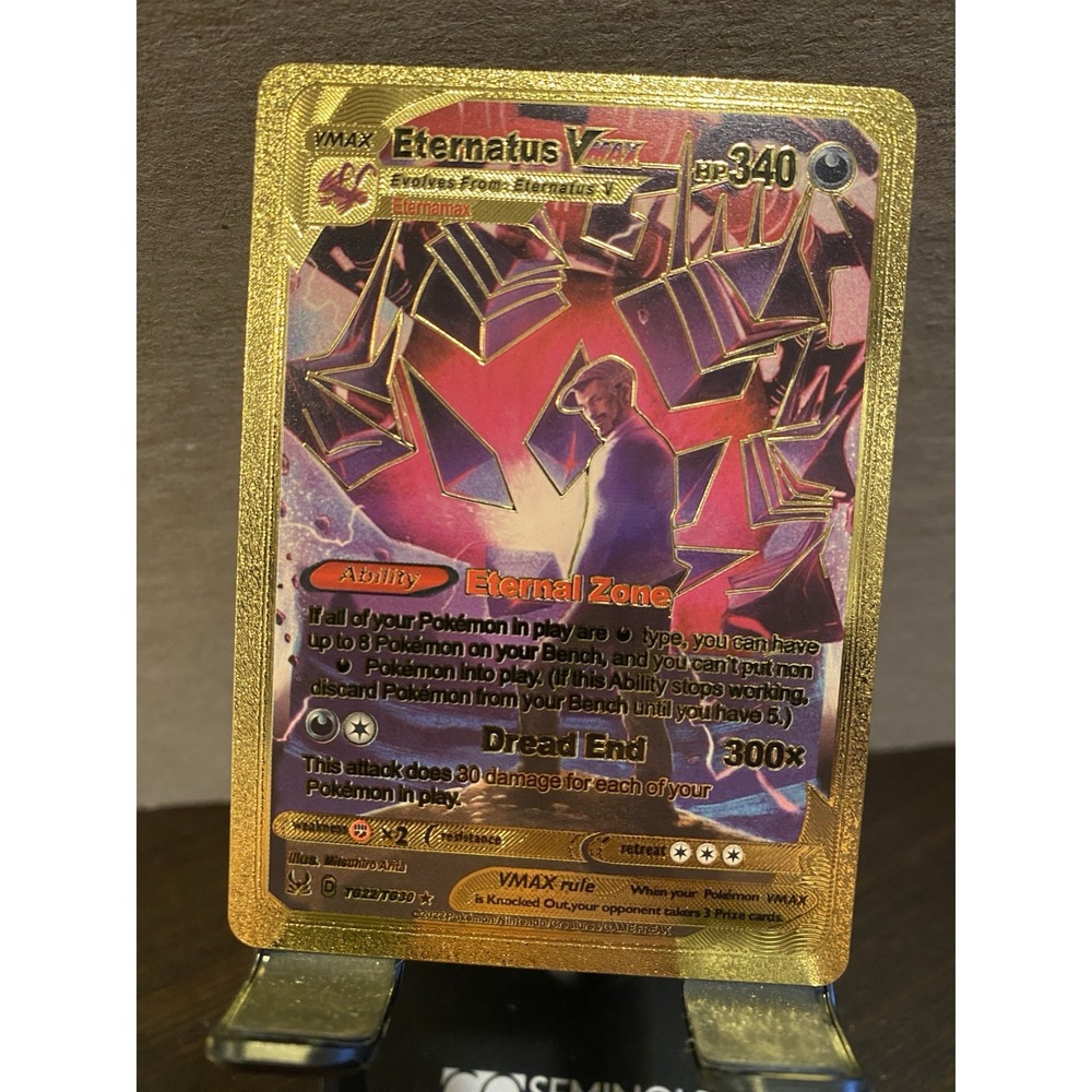 Eternatus‎ Foil Metal Pokémon Pokemon Fan Art Collectible Card Trading
